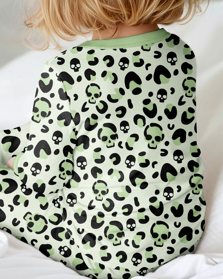 Leopard Skull Bamboo Convertible Zippy