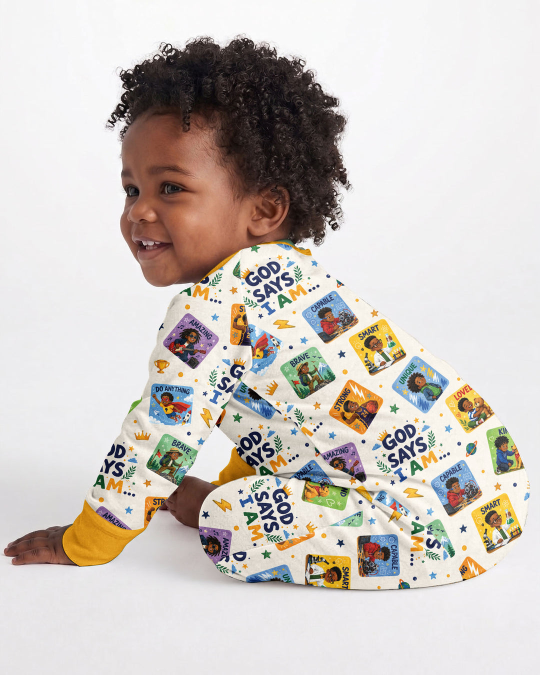 God Says I Am Black Boy Bamboo Convertible Zippy