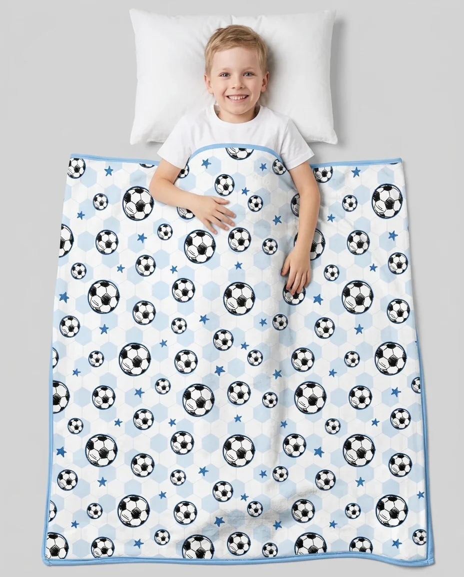 Goal Squad Family Matching Bamboo Blanket