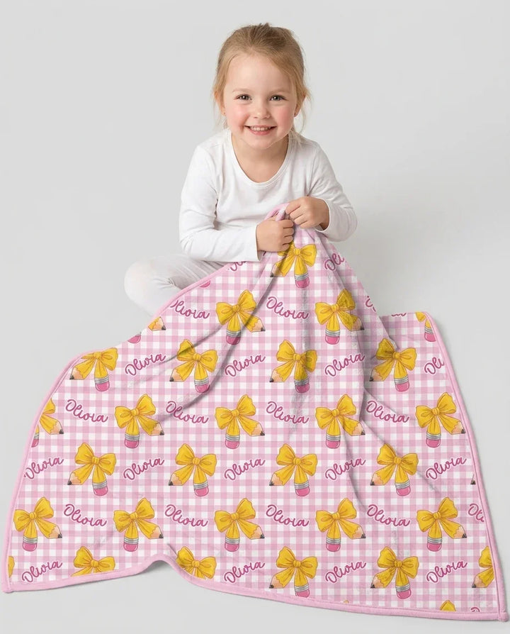 Coquette Back To School Bamboo Blanket
