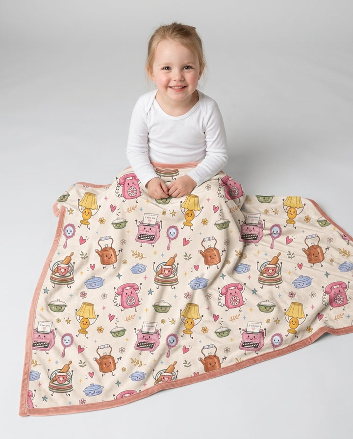 Retro Chasing Toy Bamboo Blanket
