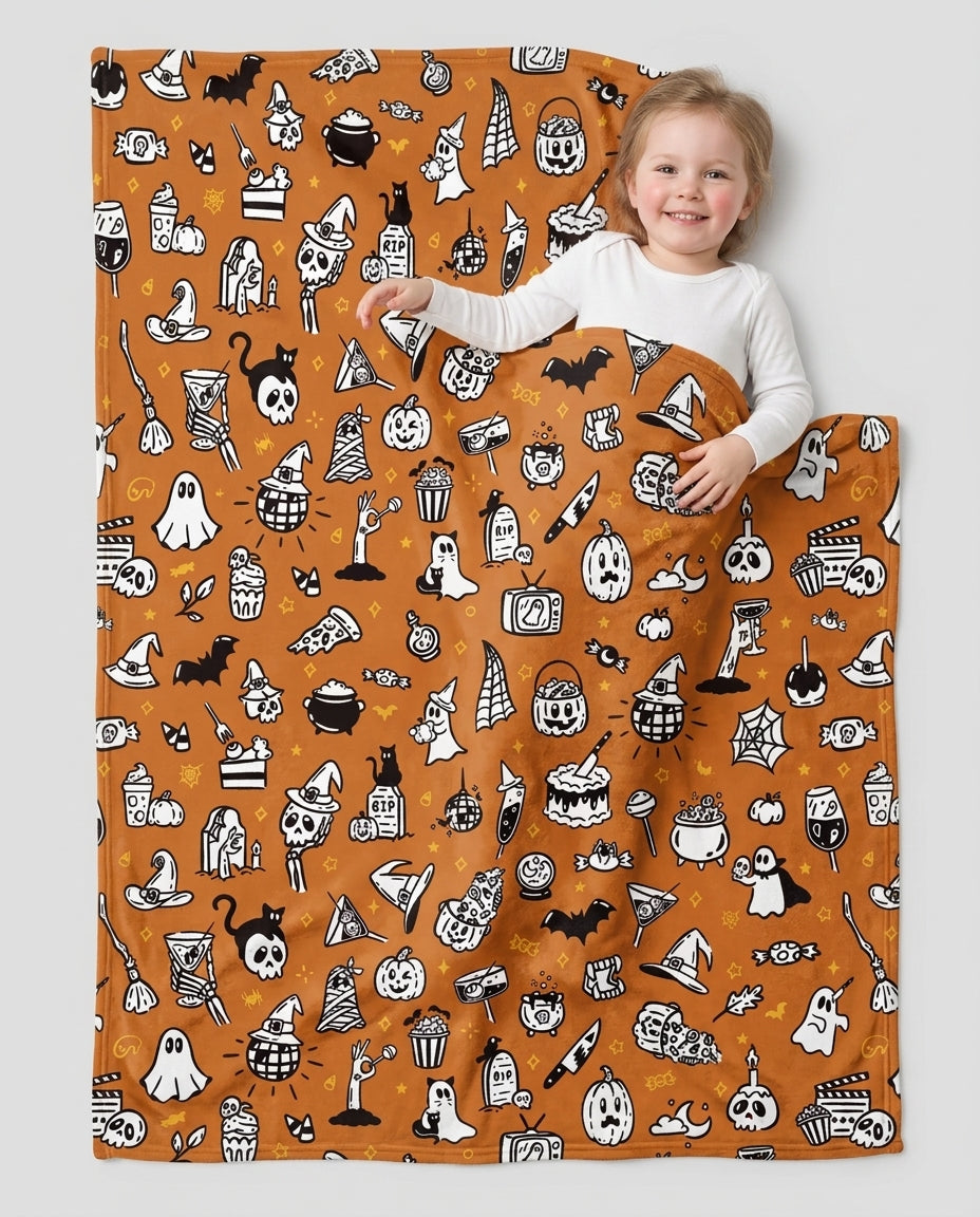 Spooky Season Bamboo Blanket