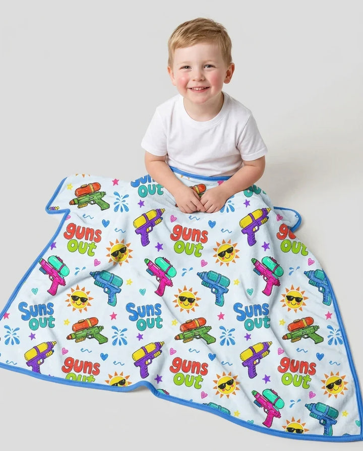 Sun Out Guns Out Bamboo Blanket