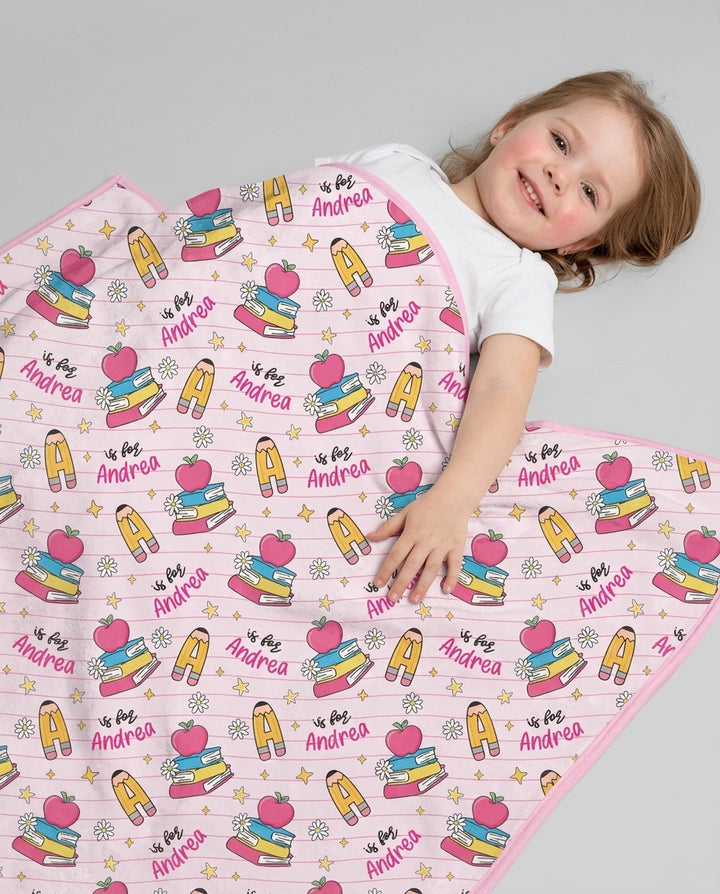 First Day of School Bamboo Blanket