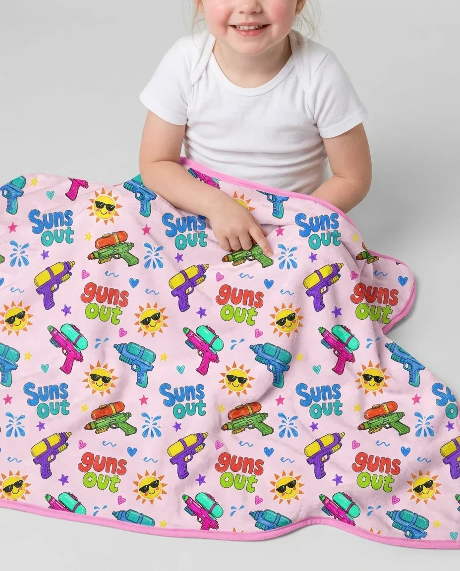 Sun Out Guns Out Bamboo Blanket