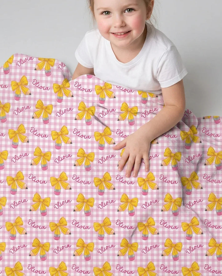 Coquette Back To School Bamboo Blanket