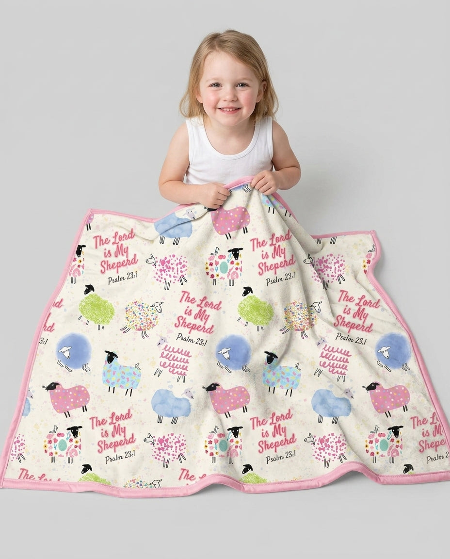 The Lord Is My Shepherd Psalm 23 Bamboo Blanket