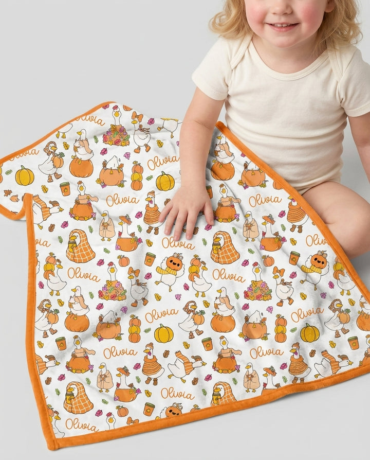 Fall Silly Goose Bamboo Blanket