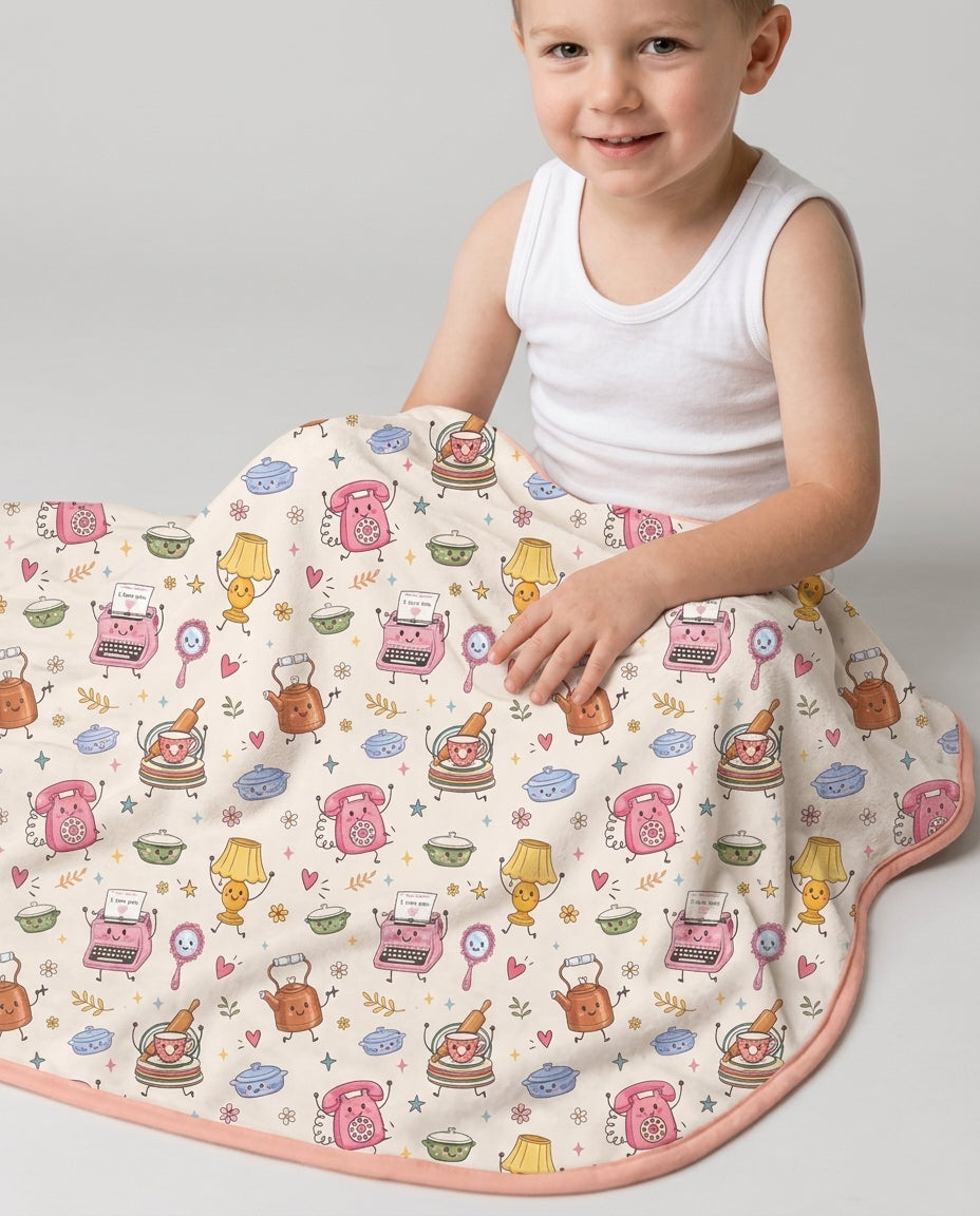 Retro Chasing Toy Bamboo Blanket