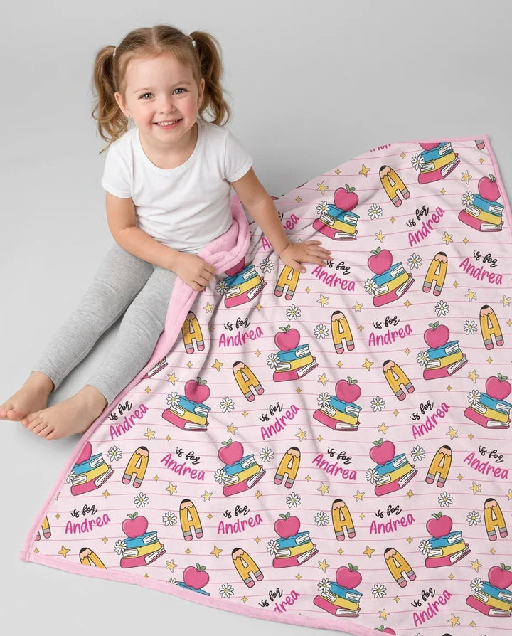 First Day of School Bamboo Blanket