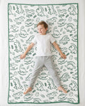 Dinosaur Park Bamboo Blanket