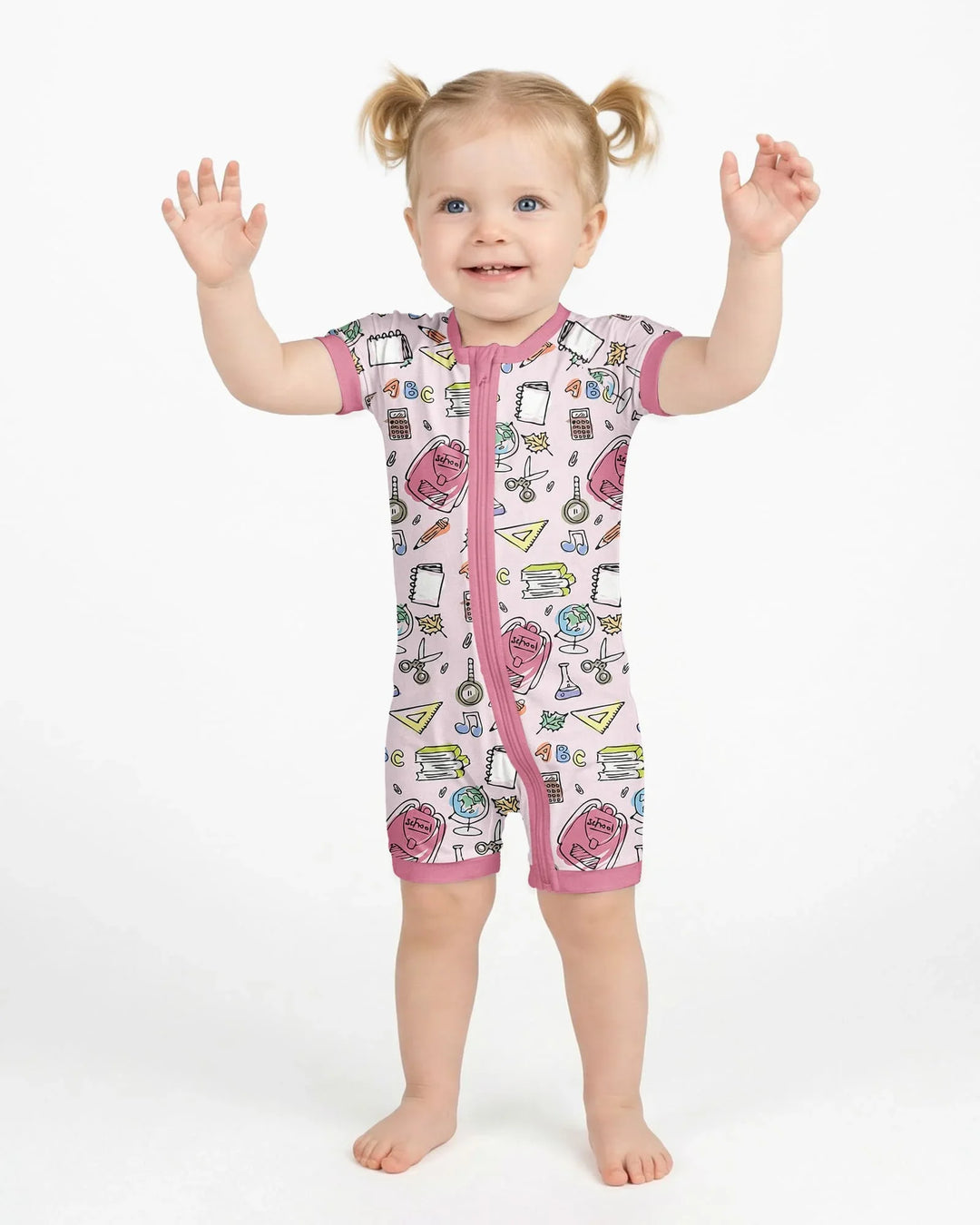 Doodle School Days Bamboo Shorty Zippy