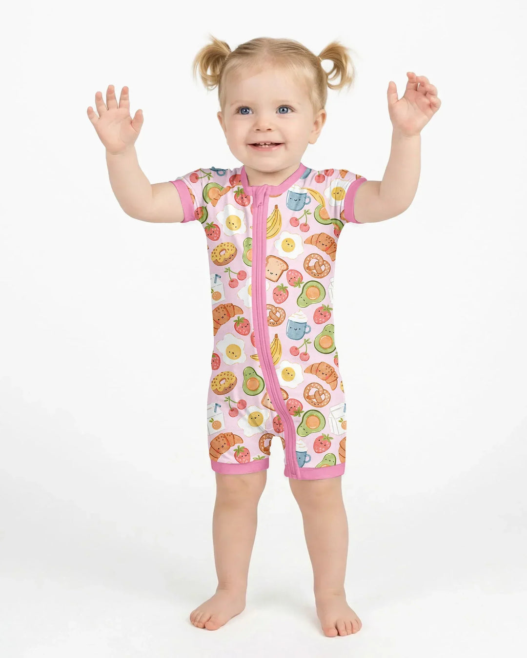 Breakfast Buddies Family Matching Bamboo Shorty Zippy
