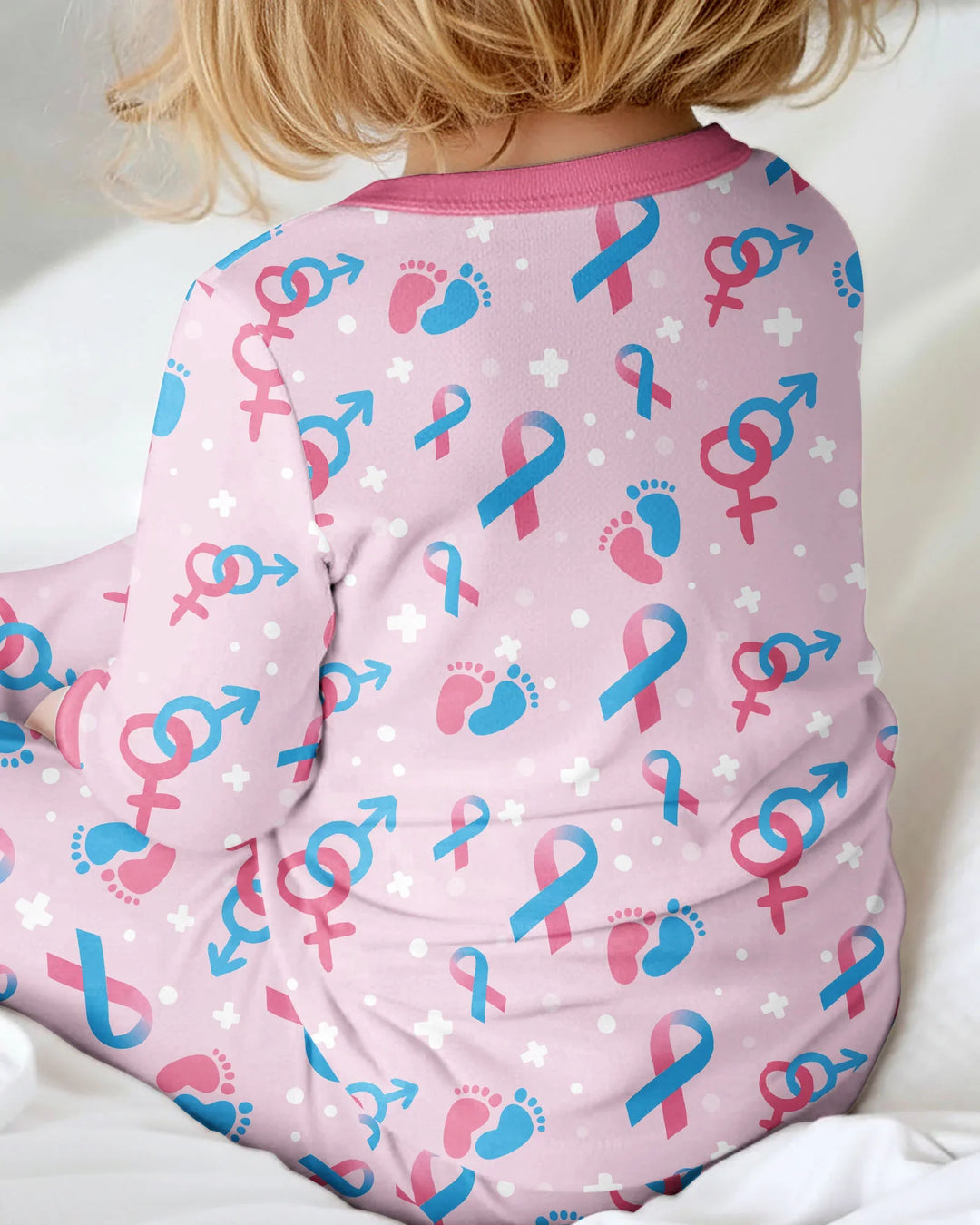 Infertility Awareness Blue and Pink Bamboo Convertible Zippy