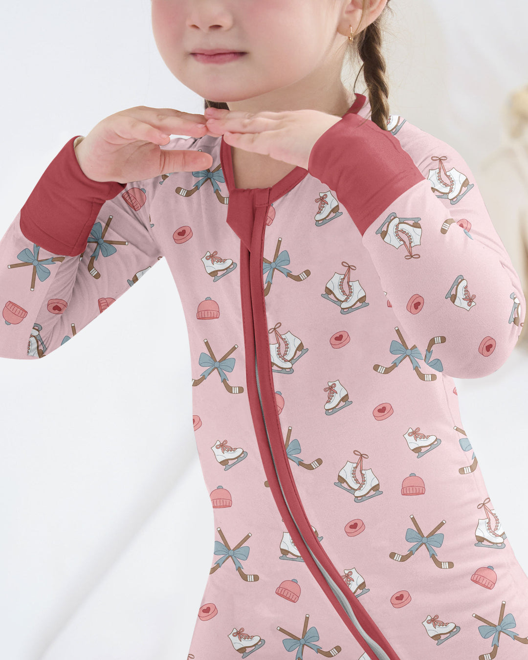 Girly Hockey Pink Bamboo Convertible Zippy
