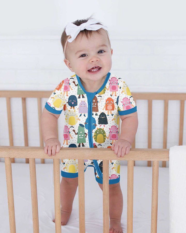 (Not So) Scary Monsters Bamboo Shorty Zippy