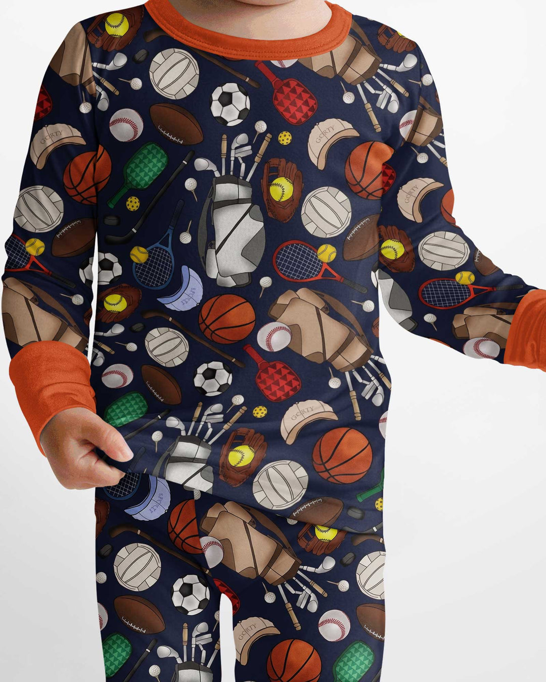 Sports Equipment Bamboo Two Piece Long Sleeve Pajama Set