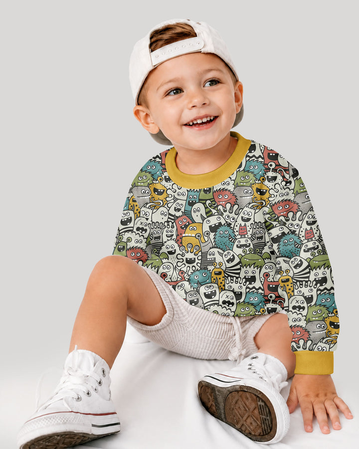 Monsters And Friends Bamboo Crewneck Sweatshirt