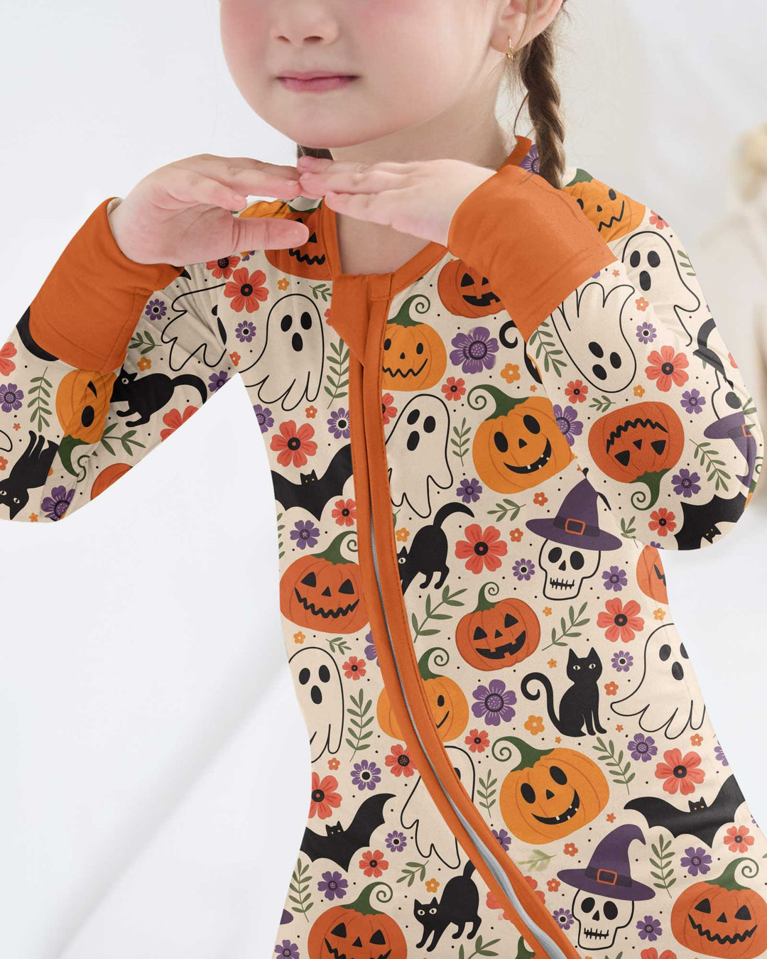 Spooky Halloween Floral Delight Bamboo Convertible Zippy