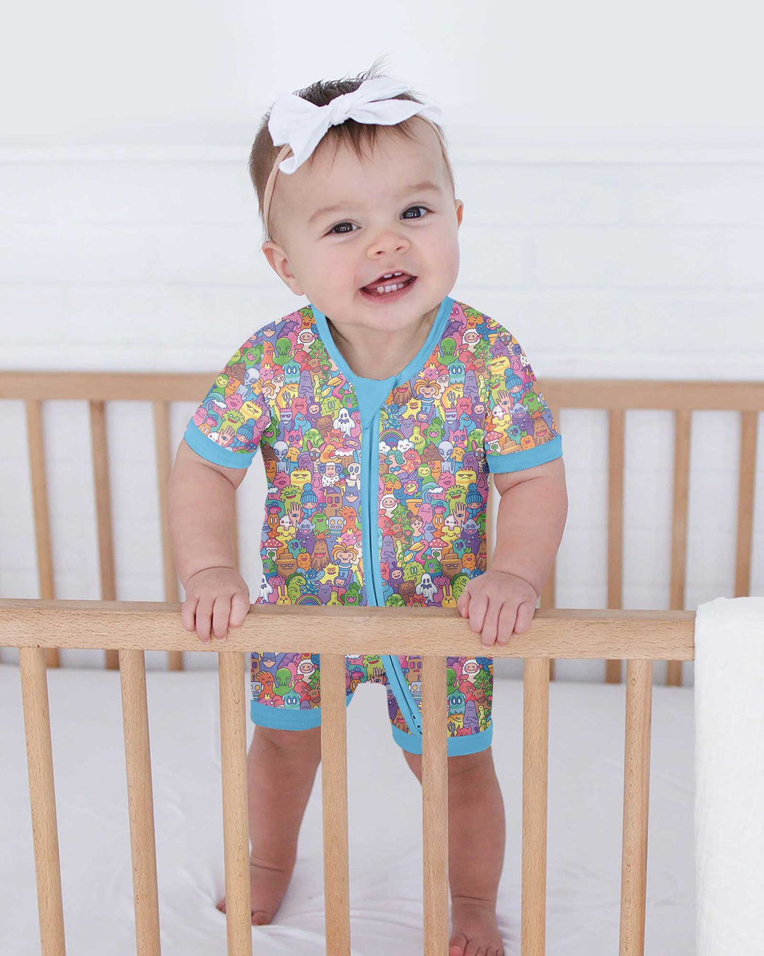 Doodle Characters Pastel Bamboo Shorty Zippy
