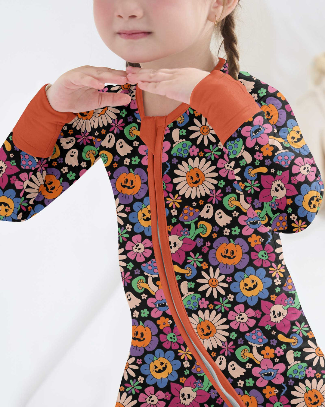 Halloween Flowers Bamboo Convertible Zippy