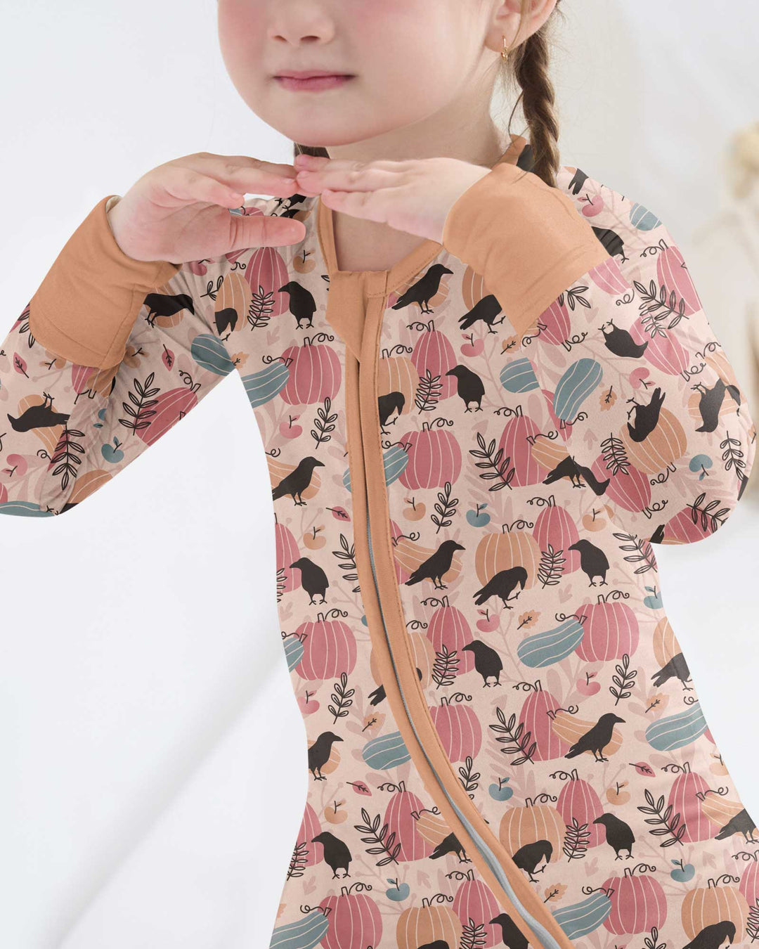 Pastel Pumpkin Patch Bamboo Convertible Zippy