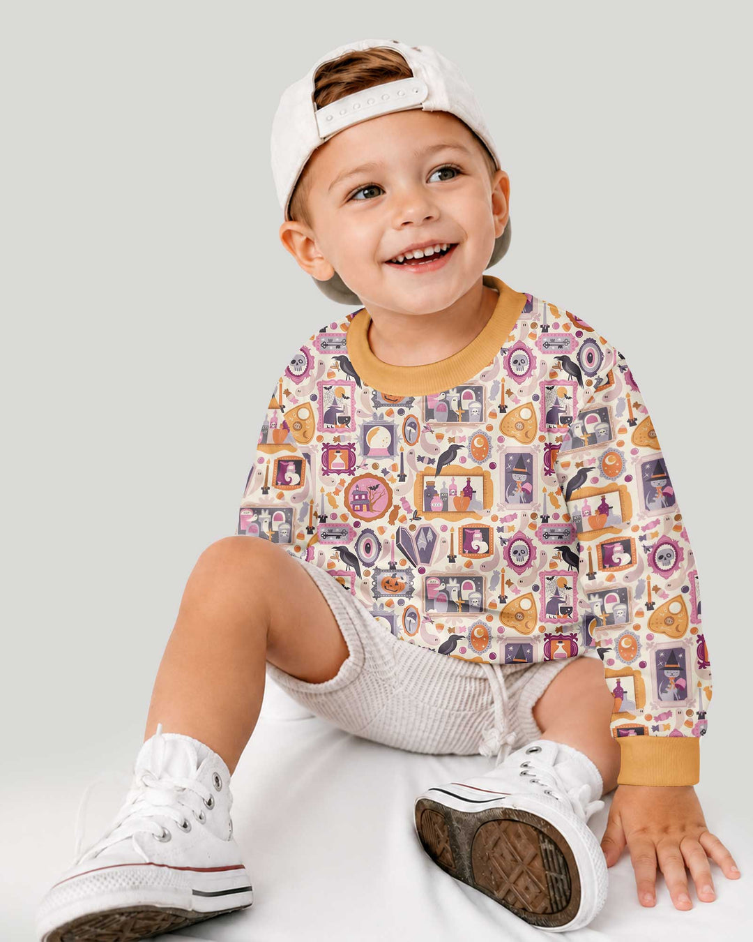 Spooky Portraits Bamboo Crewneck Sweatshirt