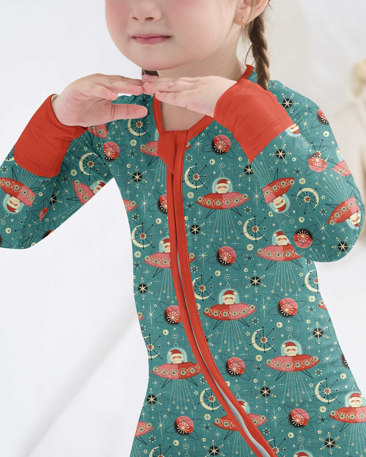 Atomic Santas in Space Bamboo Convertible Zippy