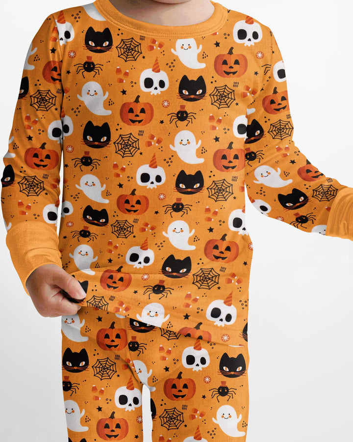 Halloween Party Bamboo Two Piece Long Sleeve Pajama Set