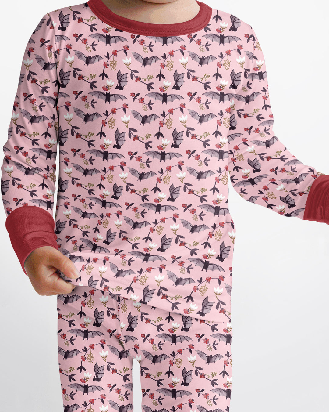Fruit Bats Bamboo Two Piece Long Sleeve Pajama Set