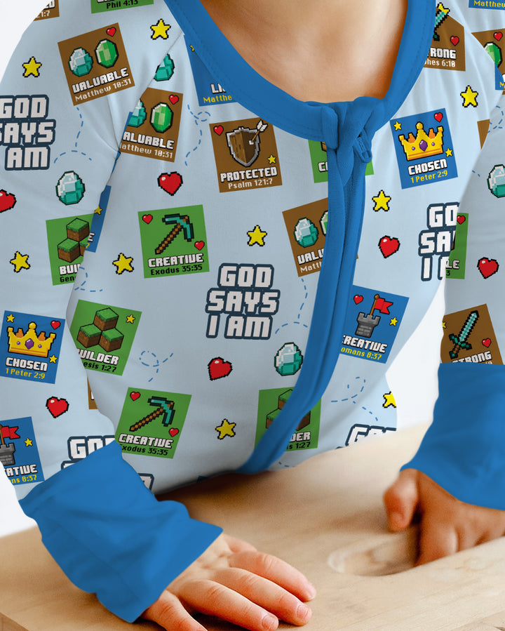 God Says I Am Gamer Bamboo Convertible Zippy