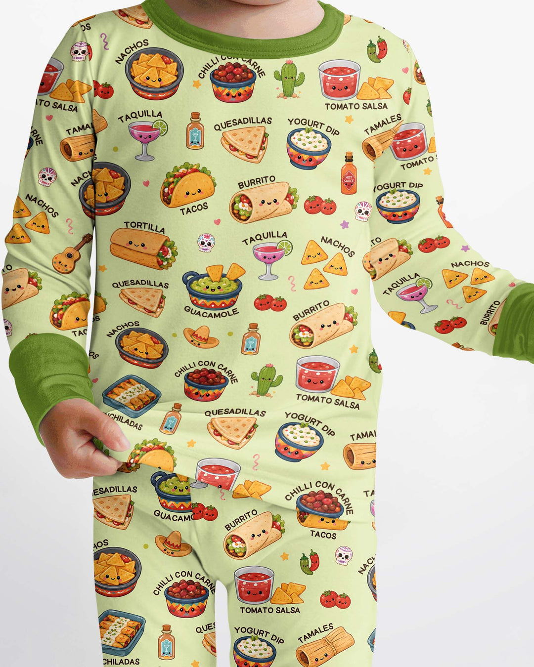 Template Bamboo Two Piece Long Sleeve Pyjamas Set