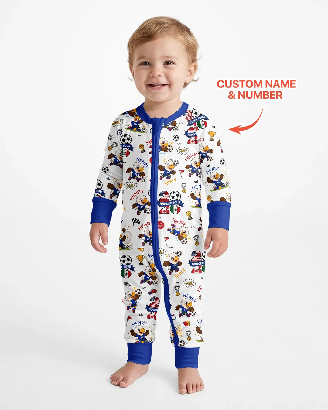 USA We Are Champions Soccer Tour 2026 Bamboo Convertible Zippy