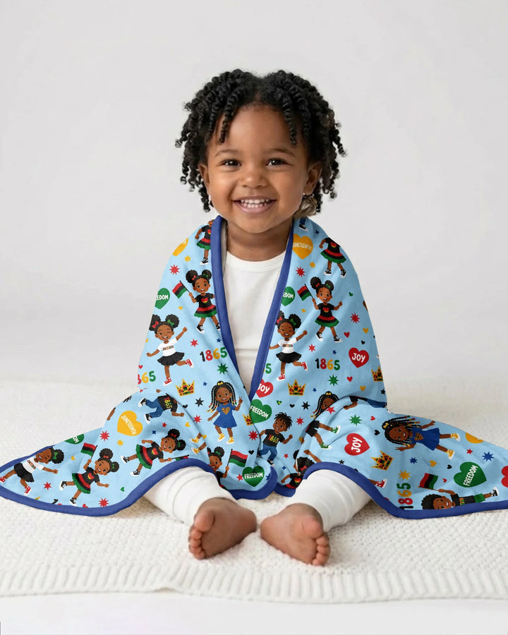 Celebrate Juneteenth Freedom Bamboo Blanket