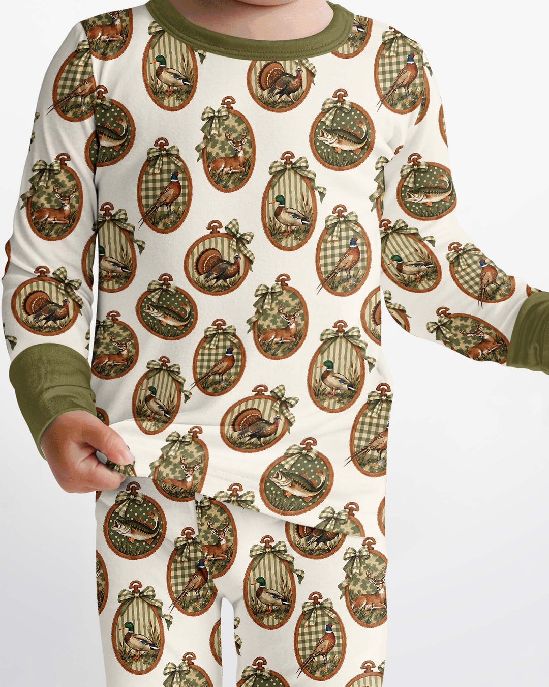 Hunting Season Bamboo Two Piece Long Sleeve Pajama Set
