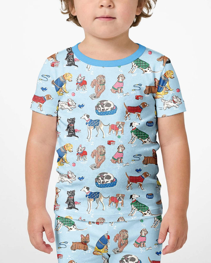 Best Bud Bark Family Matching Bamboo Two Piece Short Sleeve Shorts Pajama Set