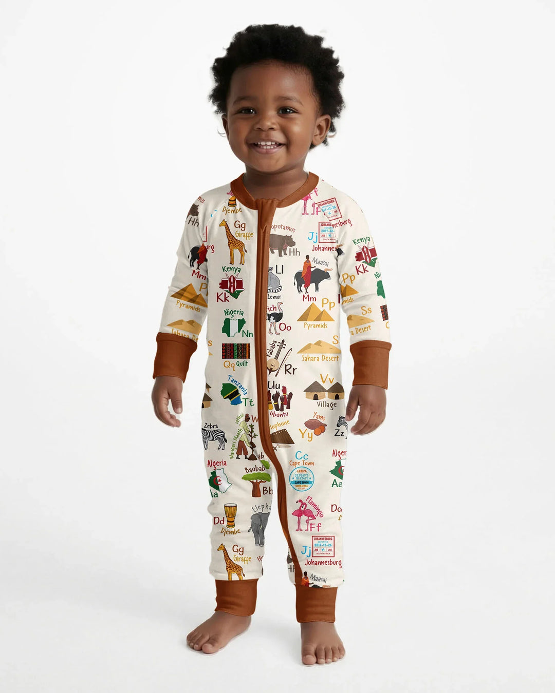 Explore Africa Geography Alphabet Bamboo Convertible Zippy