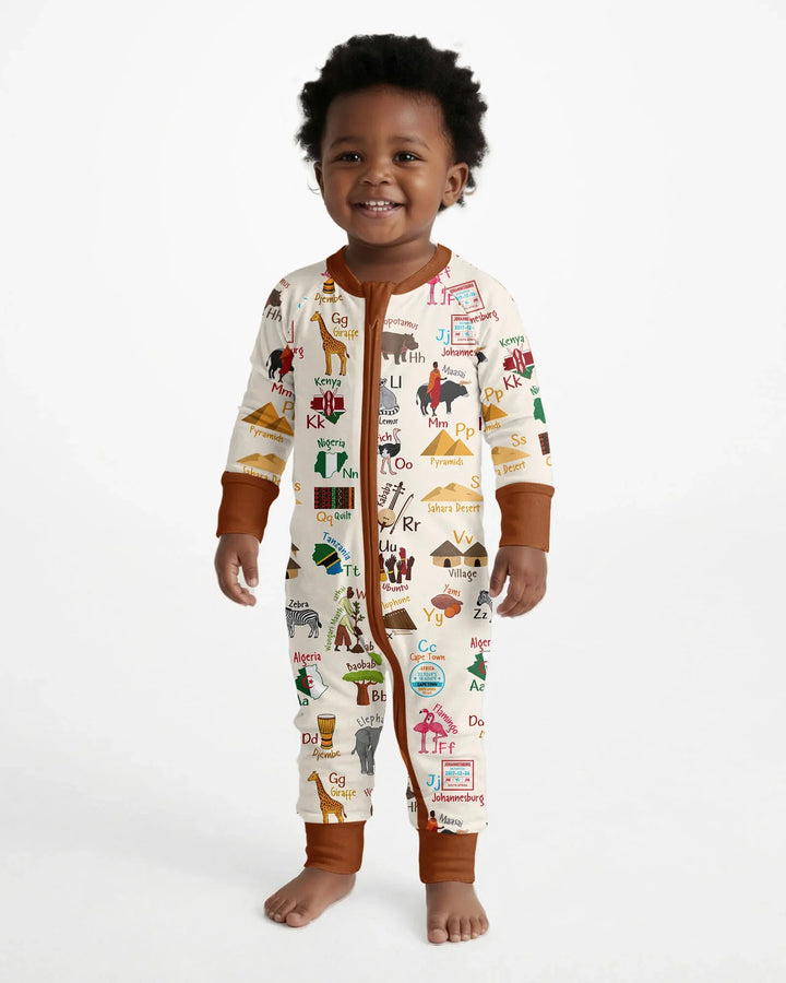 Explore Africa Geography Alphabet Bamboo Convertible Zippy