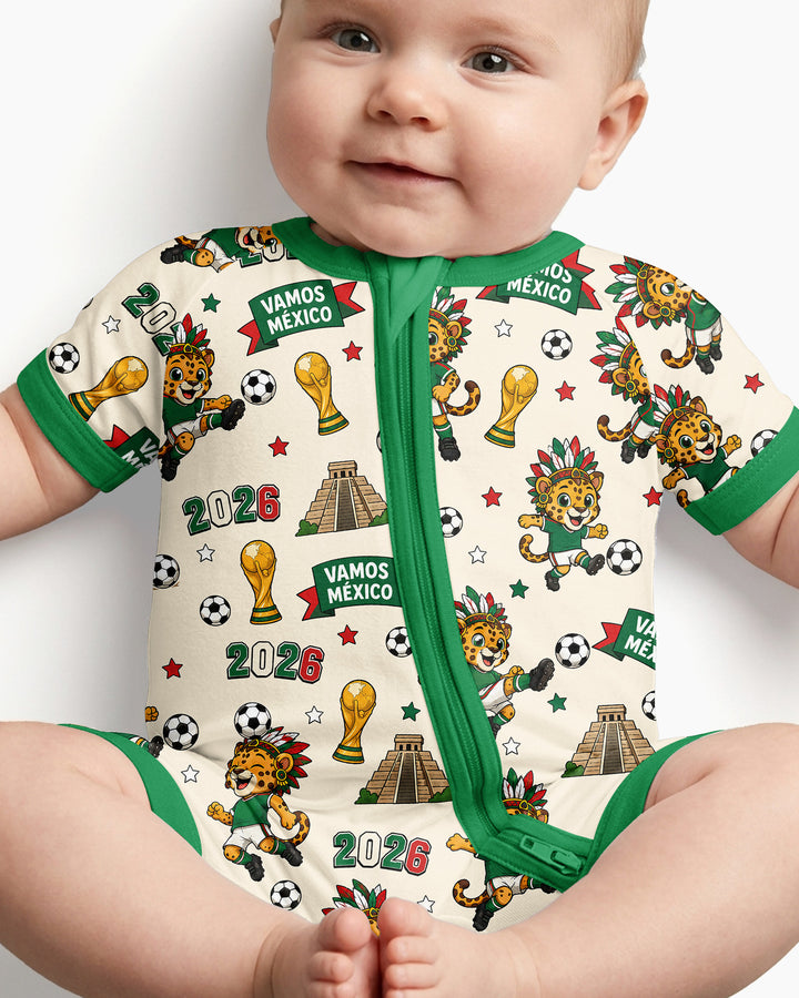 Jaguar 2026 Vamos Mexico Family Matching Bamboo Shorty Zippy