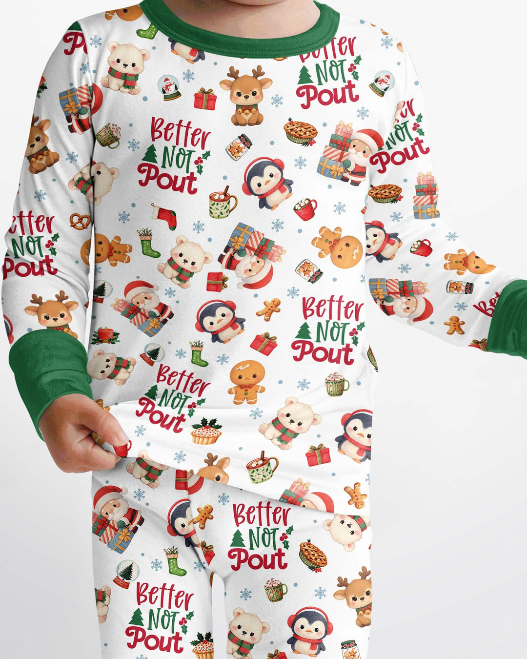 Better Not Pout Bamboo Two Piece Long Sleeve Pajama Set