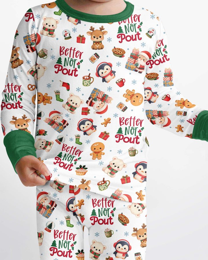 Better Not Pout Bamboo Two Piece Long Sleeve Pajama Set