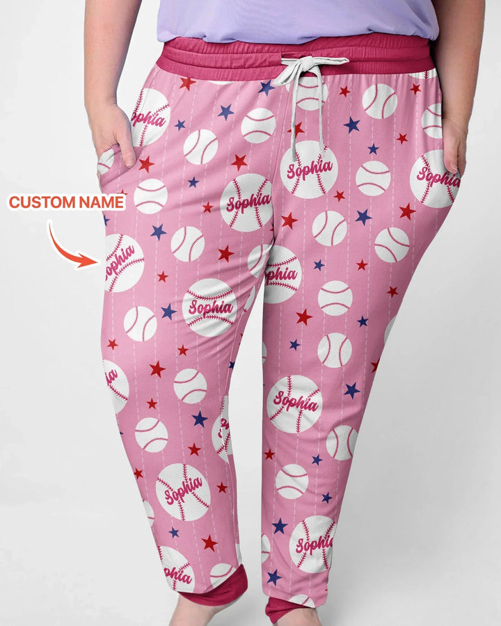 Custom Name Rookie of The Year Matching Bamboo Women Pajama Set