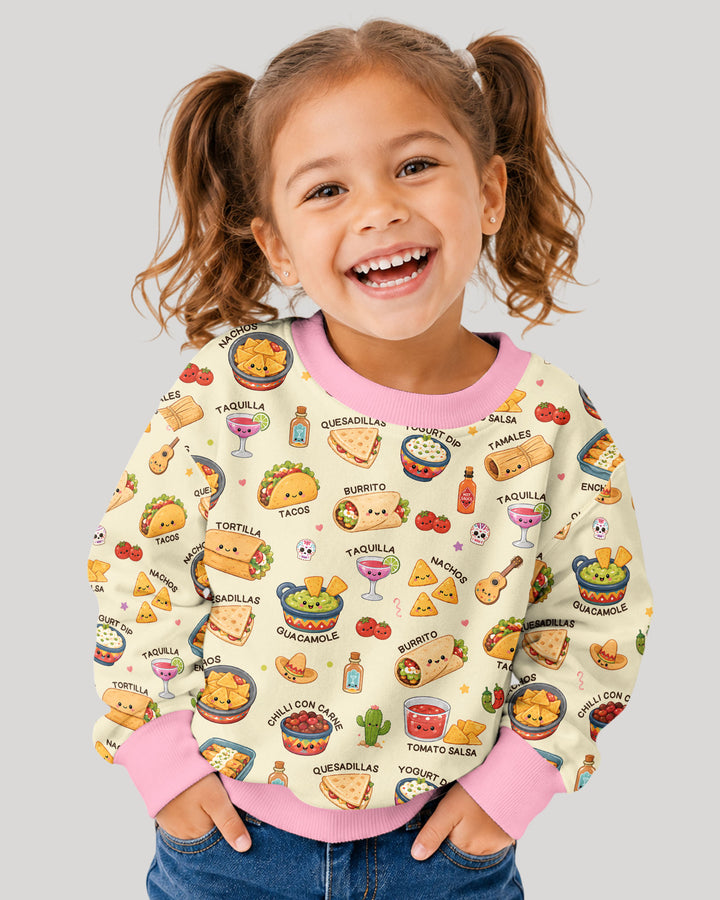 Kawaii Mexican Food Bamboo Crewneck Sweatshirt