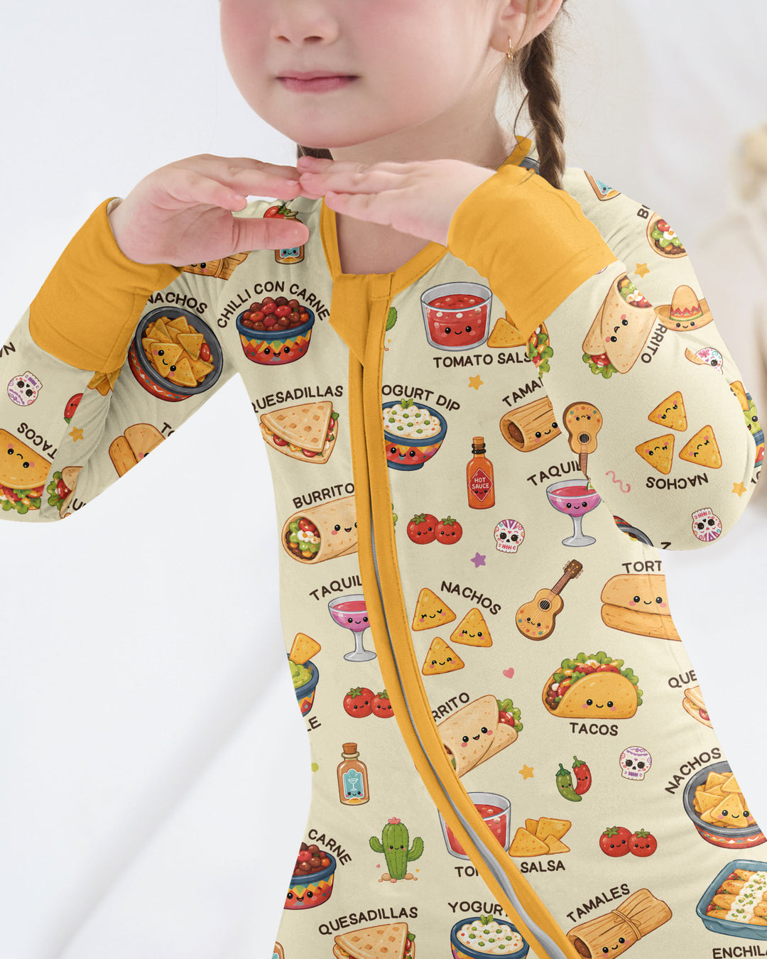 Kawaii Mexican Food Bamboo Convertible Zippy
