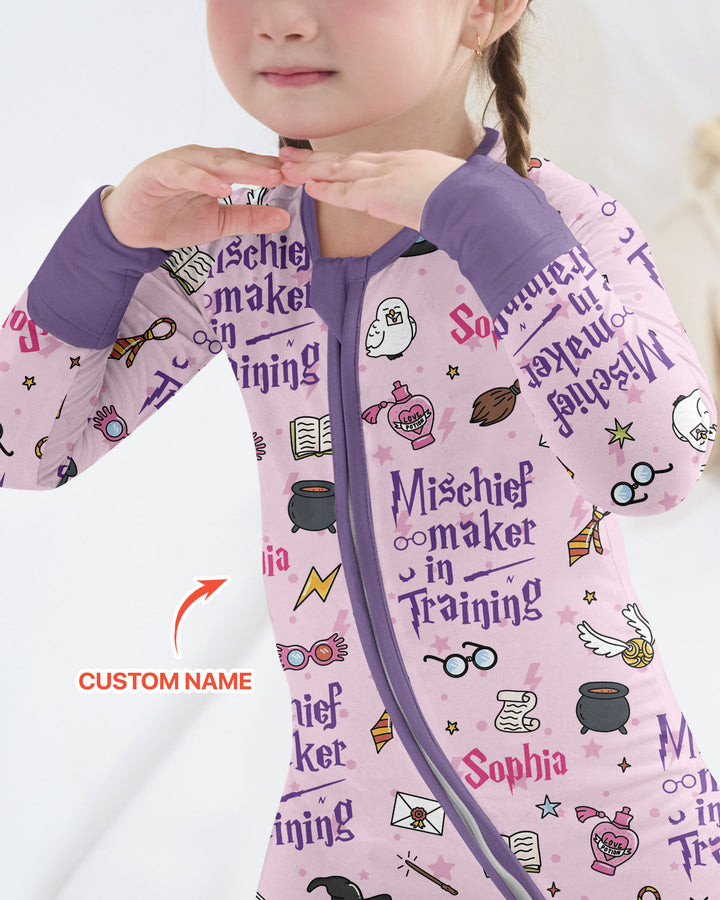 Custom Name Mischief Maker In Training Bamboo Convertible Zippy