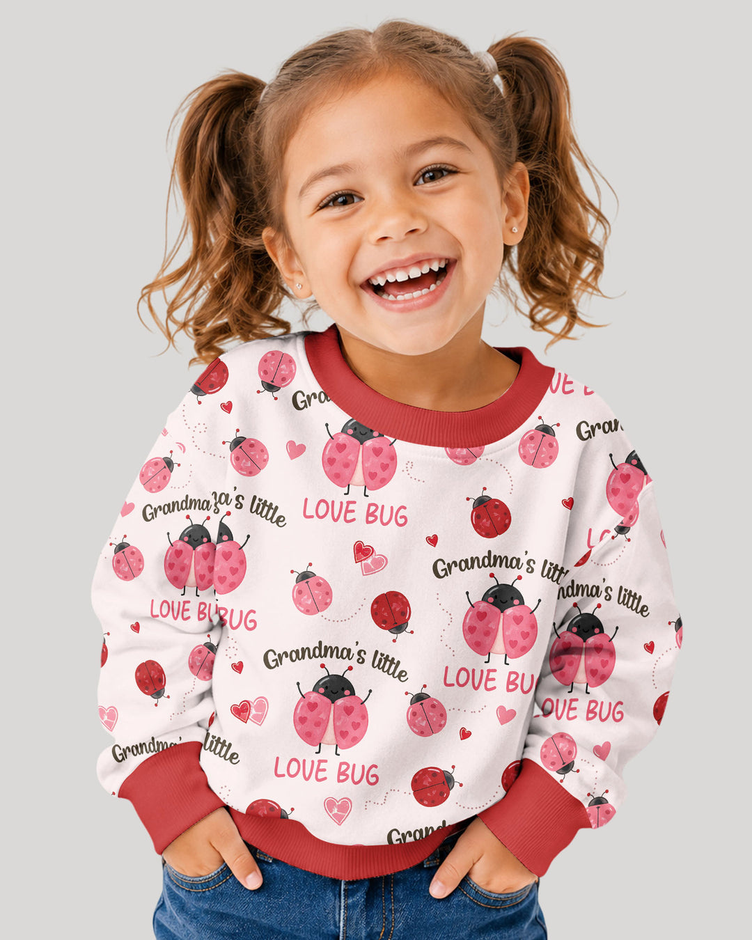 Grandma's Little Love Bug Bamboo Crewneck Sweatshirt