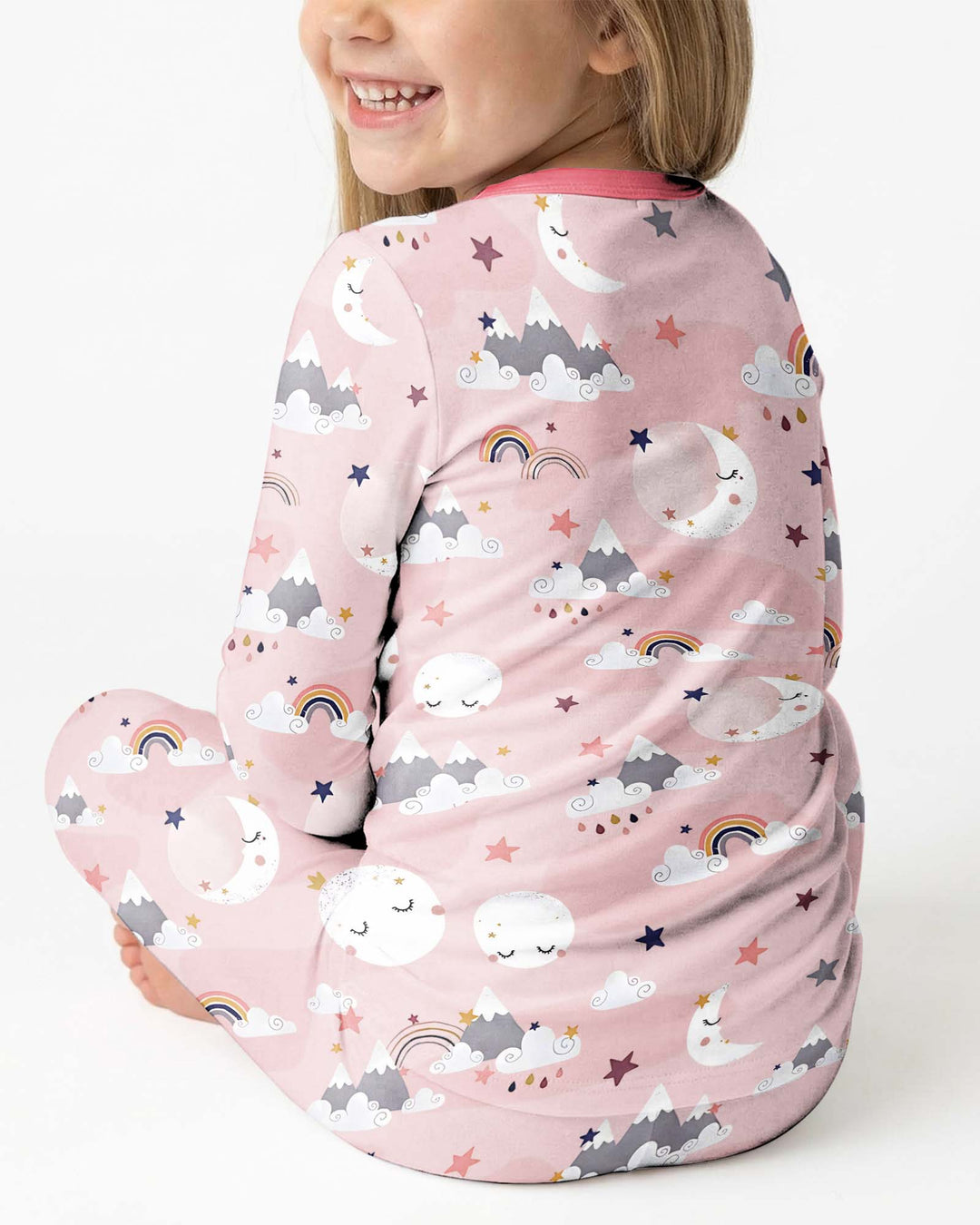 My Grandma Loves Me To The Moon And Back Bamboo Two Piece Long Sleeve Pajama Set