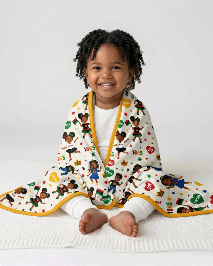 Celebrate Juneteenth Freedom Bamboo Blanket