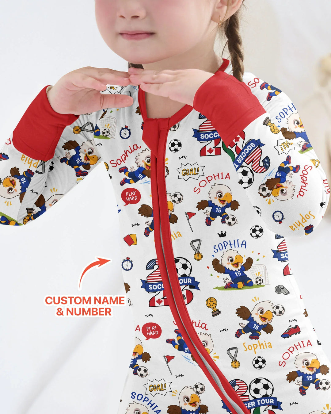 USA We Are Champions Soccer Tour 2026 Bamboo Convertible Zippy