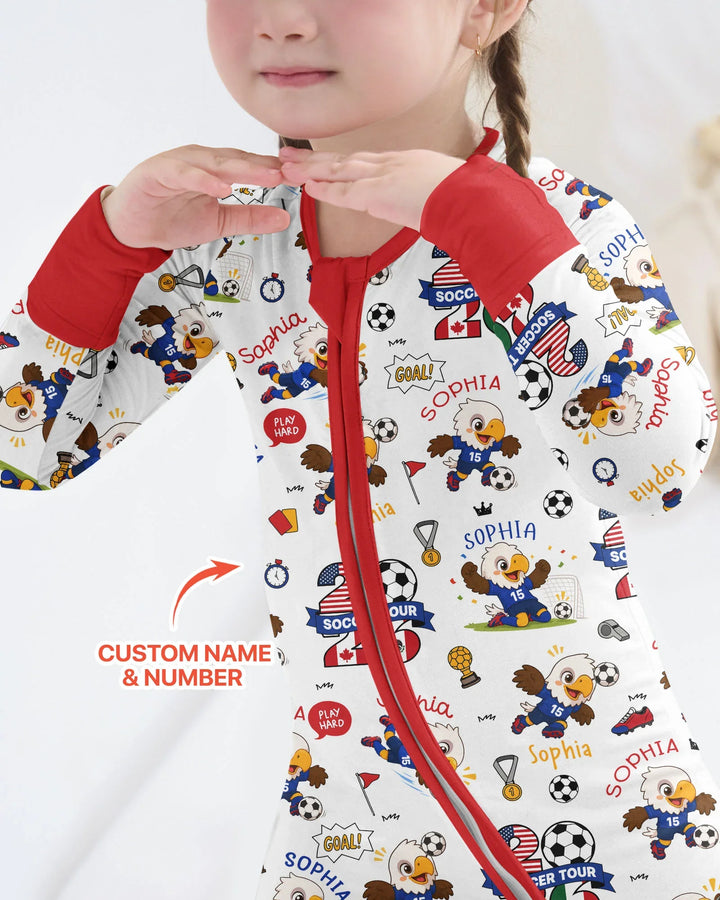 USA We Are Champions Soccer Tour 2026 Bamboo Convertible Zippy